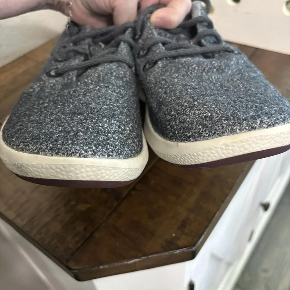 Allbirds Mens WRM Wool Runner Mizzle Sneakers Size 9 Gray Low Top Lace Up Shoes